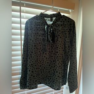 Shein neck tie blouse